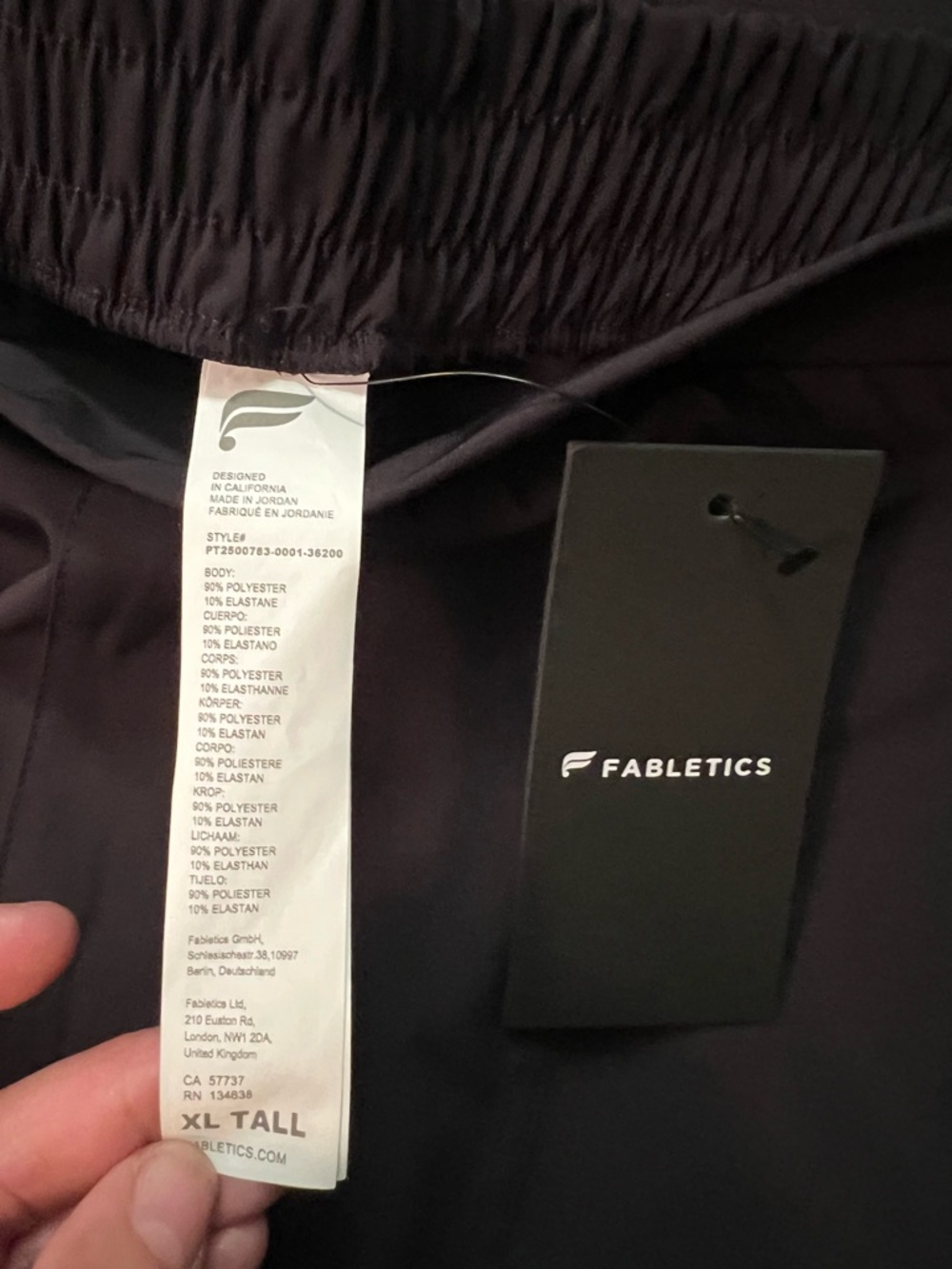 Fabletics Black Wide-Leg Cargo Trousers XL Tall - Picture 5 of 9